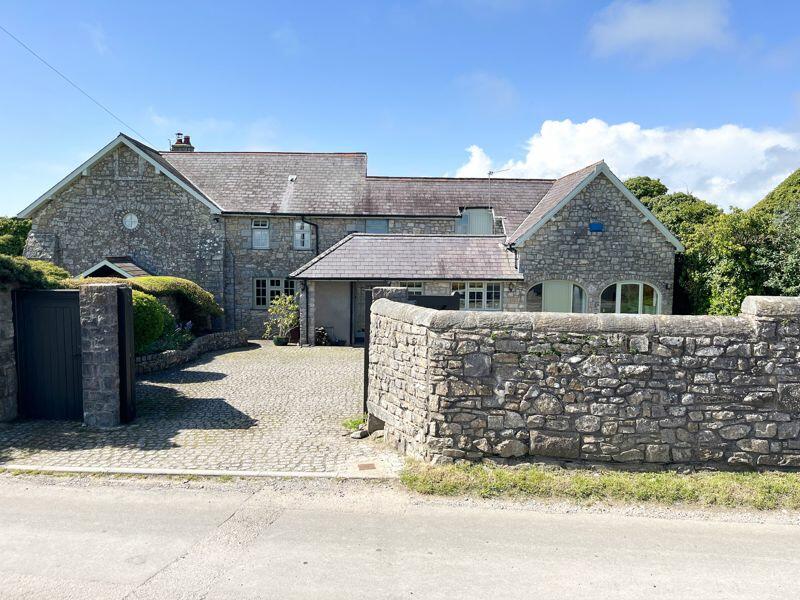 4 bedroom detached house for sale in Tithe Barn Cottage, Monknash, The