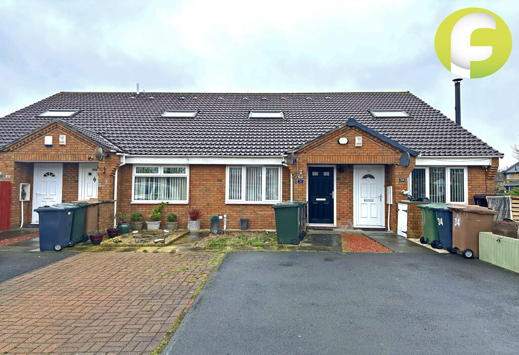 1 bedroom terraced bungalow for rent in Northumbrian Way, North Shields