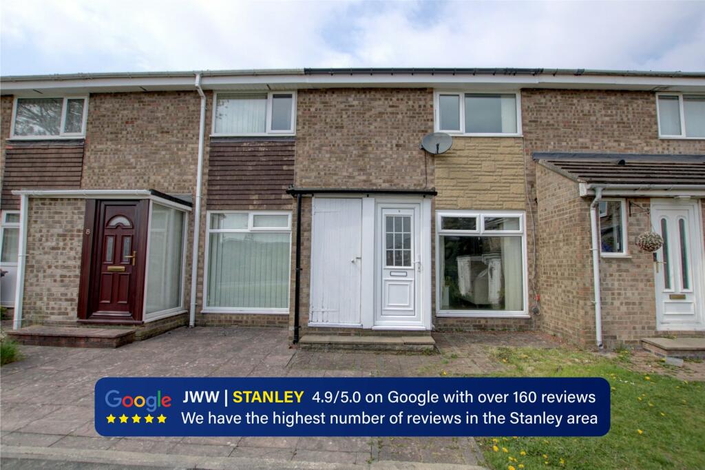 2 bedroom terraced house for sale in Meadowfield Way, Tanfield Lea