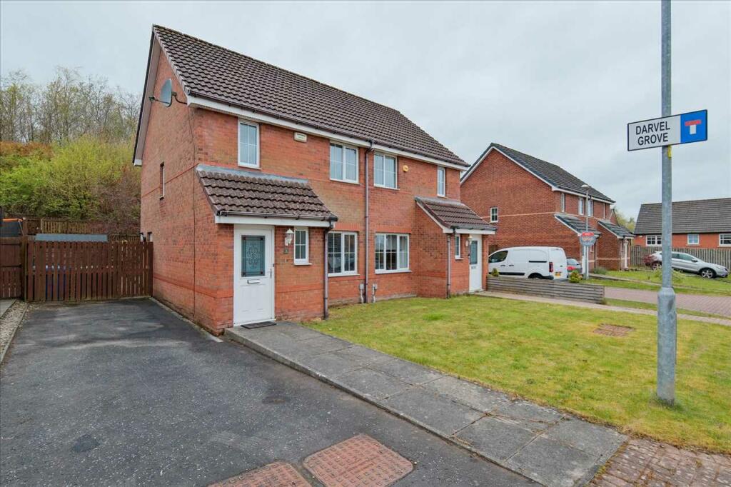2 bedroom semidetached house for sale in Darvel Grove, Blantyre, G72