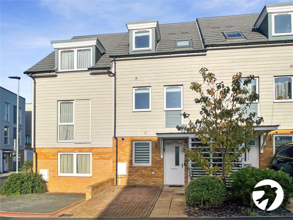 3 bedroom terraced house for sale in Shackleton Drive, Dartford, Kent, DA1