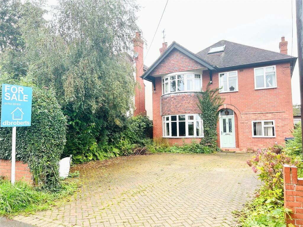 4 bedroom detached house for sale in Lyth Hill Road, Bayston Hill