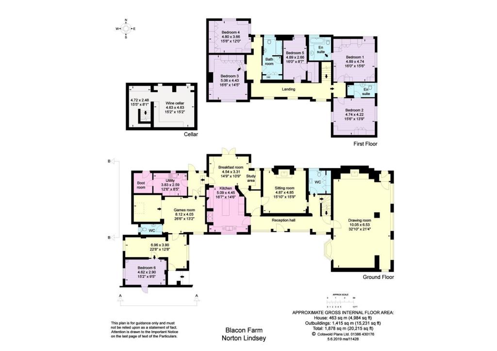 5 bedroom detached house for sale in Snitterfield Lane, Norton Lindsey