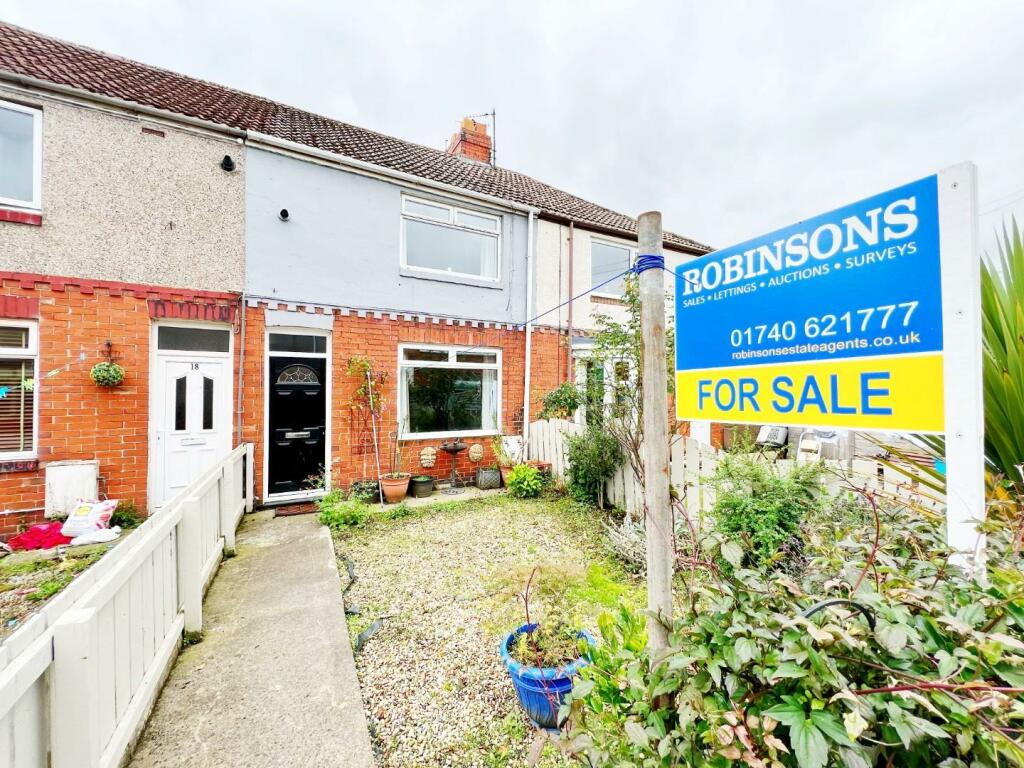 2 bedroom terraced house for sale in Prudhoe Avenue, Fishburn, Stockton