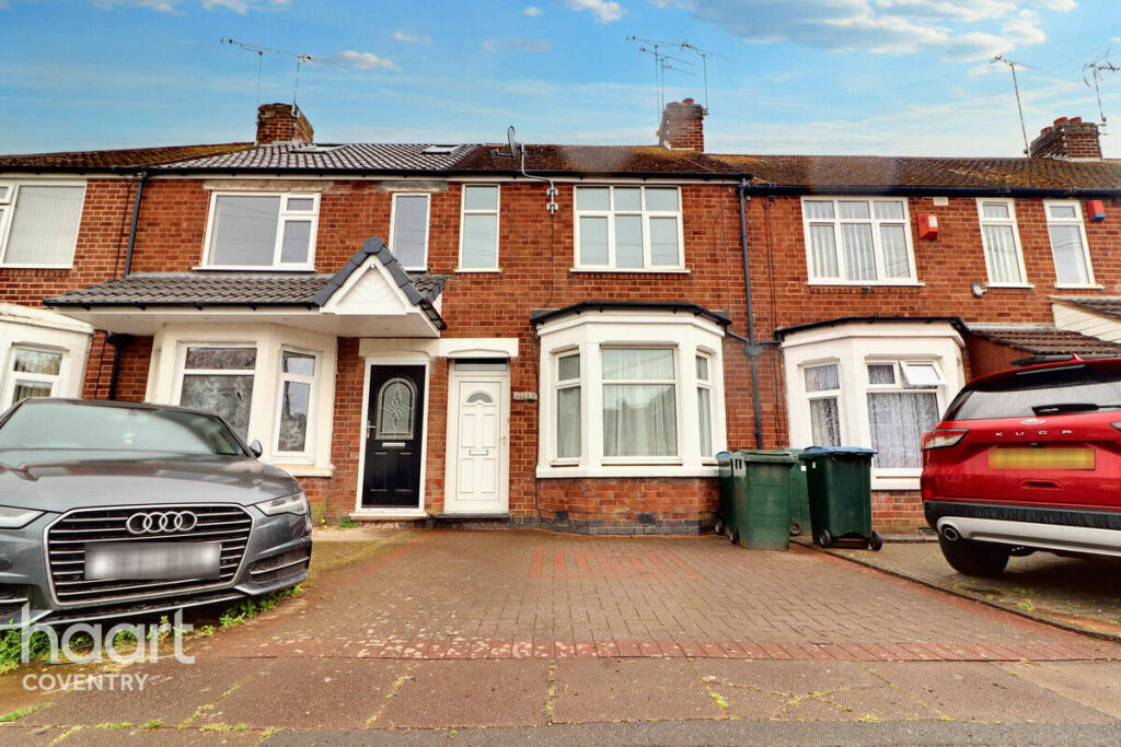 2 bedroom terraced house for sale in Sullivan Road, Coventry, CV6