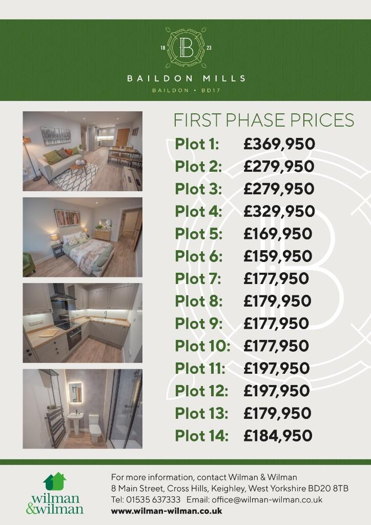 Additional property image - Plot 1 Baildon Mills, Baildon BD17 6JX