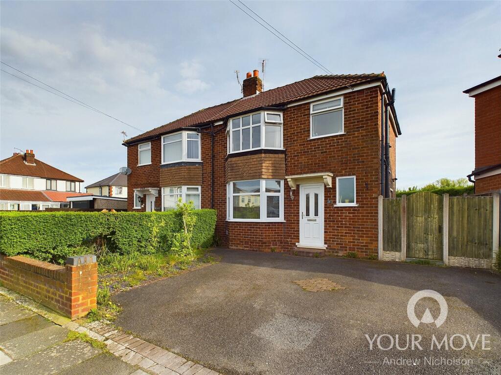3 bedroom semidetached house for sale in Field Avenue, Wistaston, Crewe, Cheshire, CW2