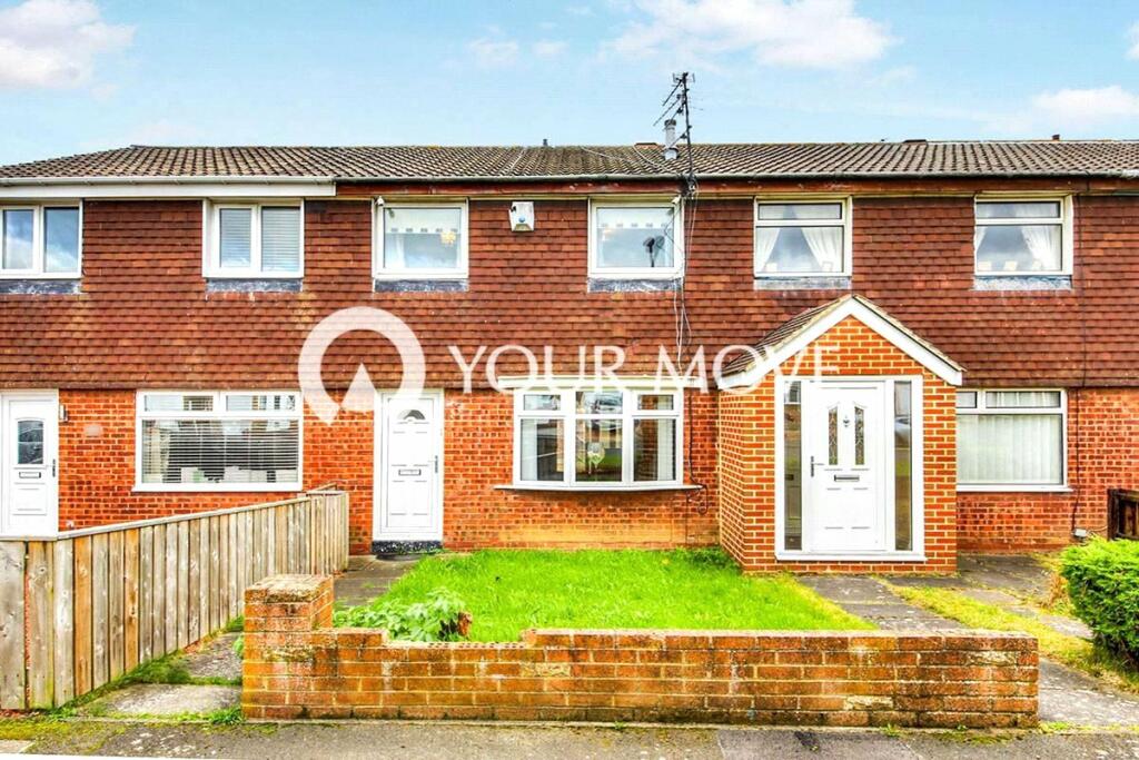 3 bedroom terraced house for sale in Farndale, Wallsend, Tyne and Wear