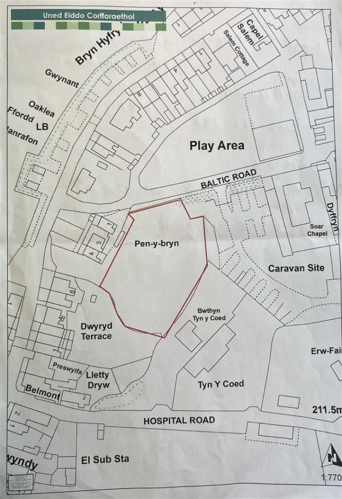 Land for sale in Baltic Road, Rhiwbryfdir, Blaenau Ffestiniog, LL41