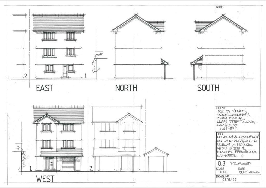 Land for sale in Land Adjacent Moelwyn Motors, High Street, Blaenau