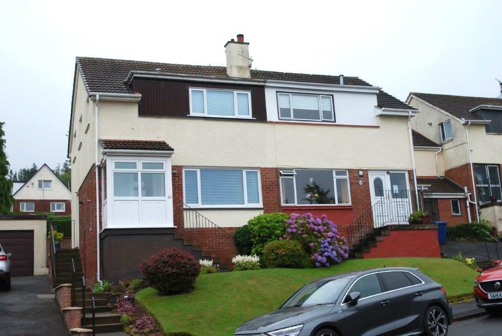 3 bedroom semidetached house for sale in Turnberry Avenue, Gourock, PA19