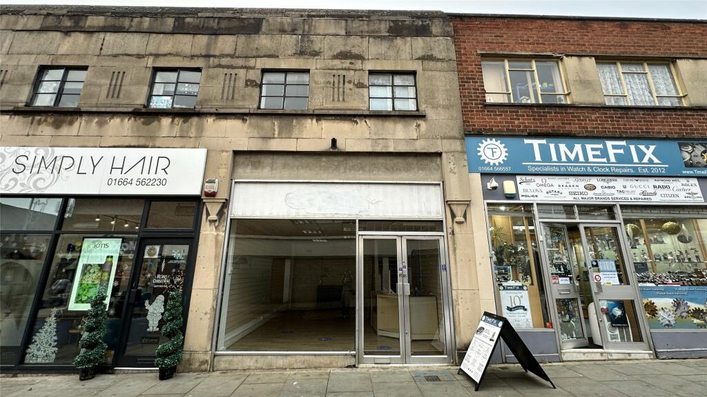 High street retail property for rent in Windsor Street, Melton Mowbray