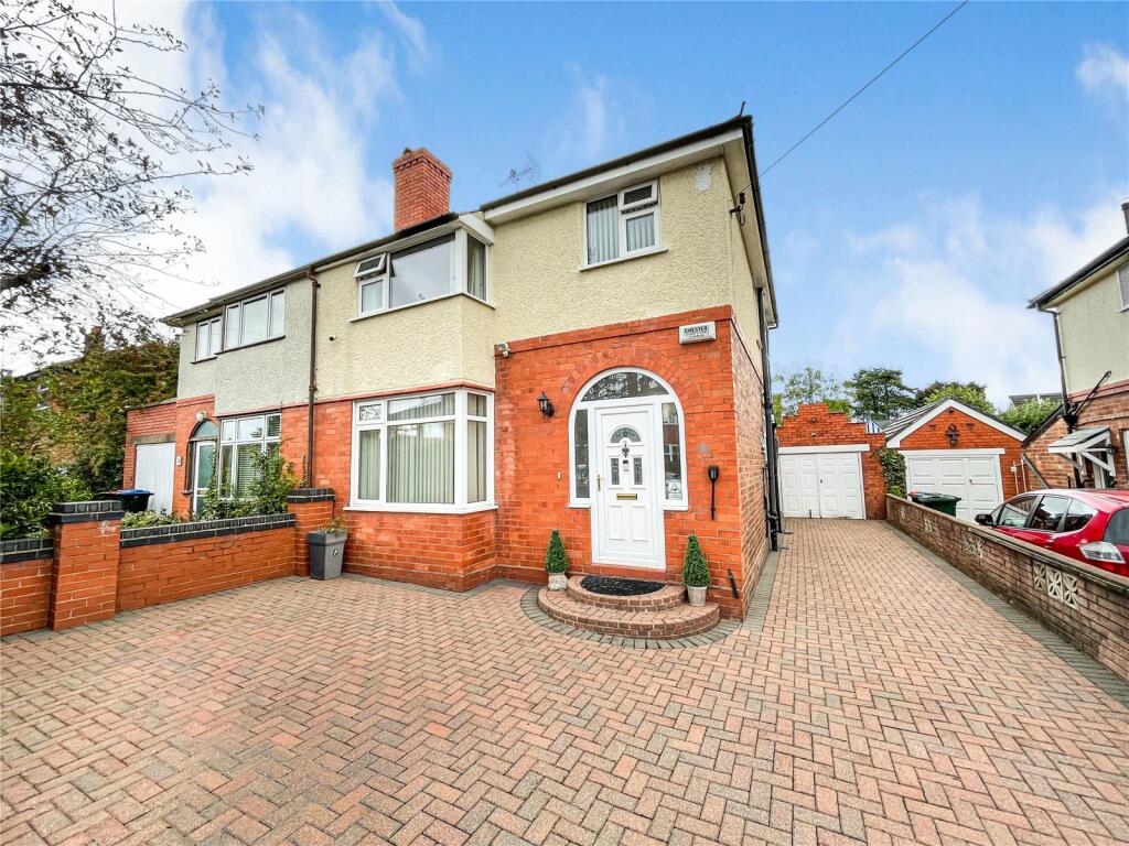 4 bedroom semi-detached house for sale in Moorcroft Avenue, Great Boughton, Chester, Cheshire, CH3