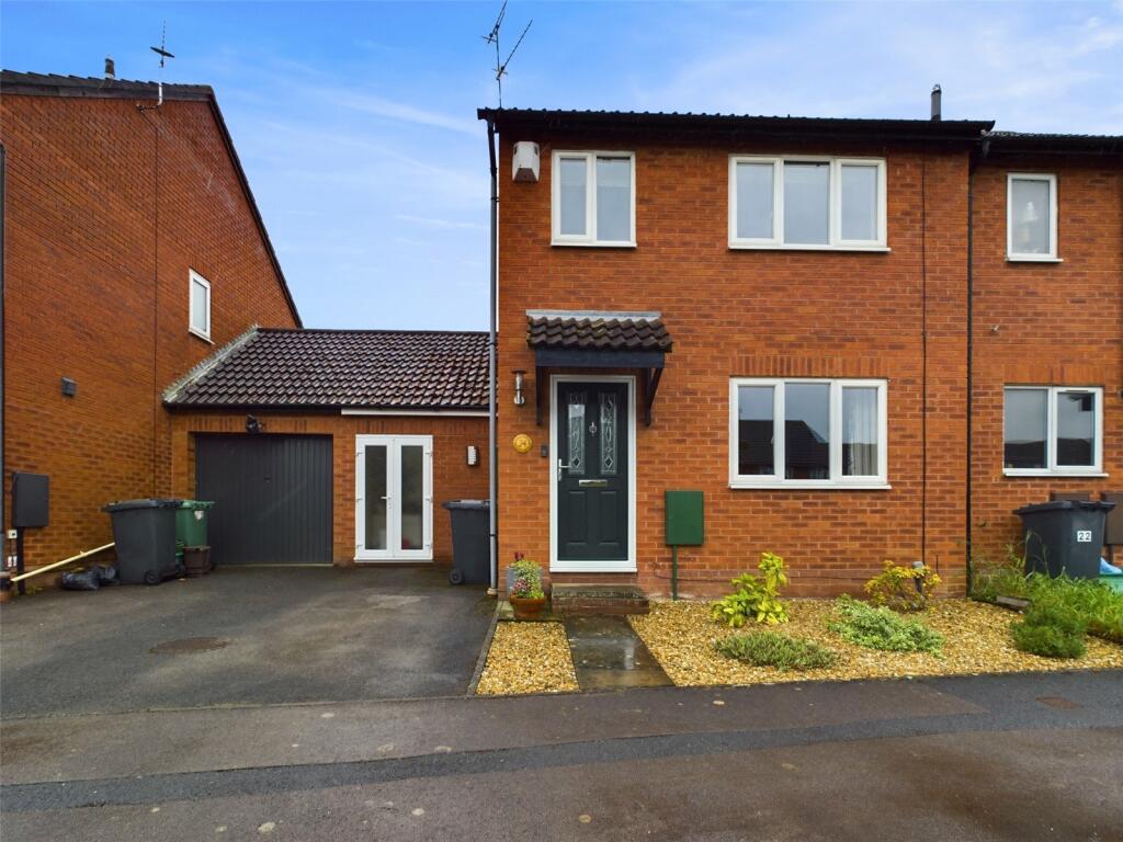3 bedroom semi-detached house for sale in Redwind Way, Longlevens, Gloucester, Gloucestershire, GL2