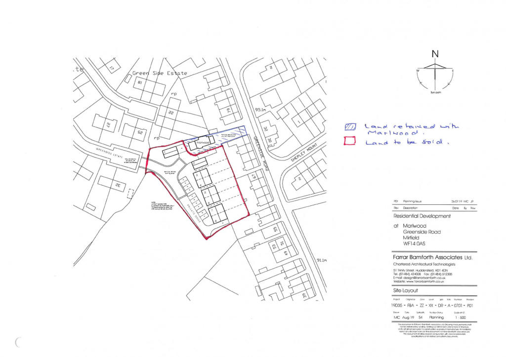 Land for sale in Land at Marlwood, Greenside Road, Mirfield, West
