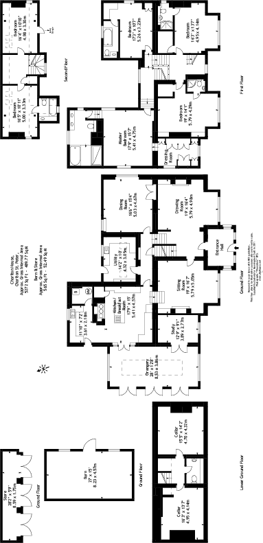 Floor plans, Old houses, Interior and exterior