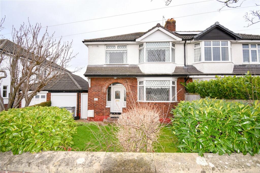 4 bedroom semidetached house for sale in Arrowe Road, Greasby, Wirral