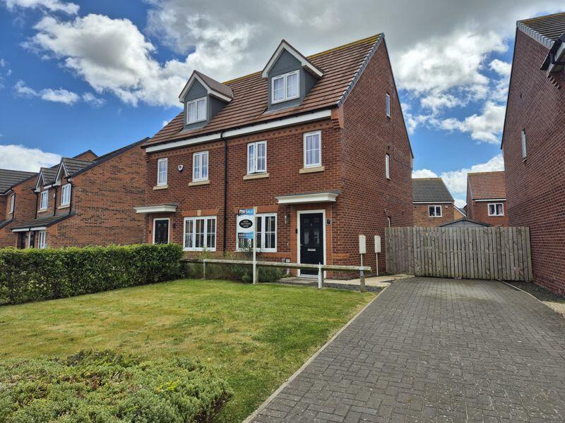 3 bedroom semidetached house for sale in Rouen Crescent, Barley Meadows, Cramlington, NE23