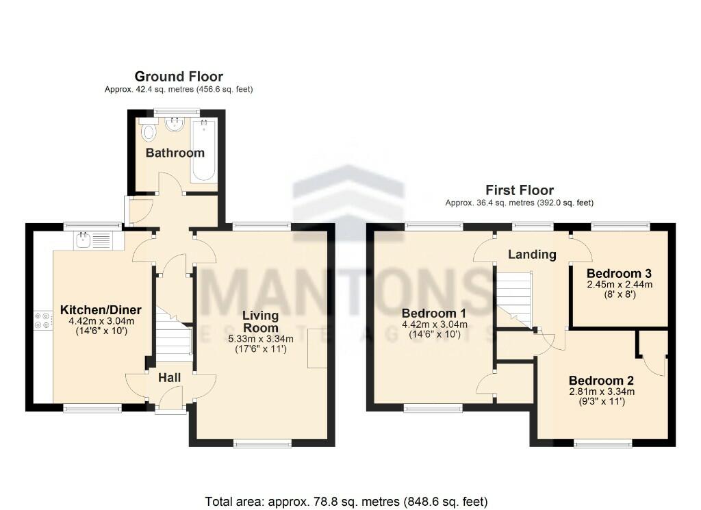 3 bedroom semidetached house for sale in Luton Road, Barton Le Clay