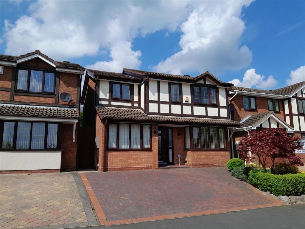 4 bedroom detached house for sale in Burleigh Close, Hednesford, Cannock, Staffordshire, WS12