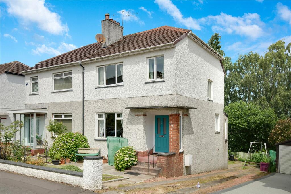 4 bedroom semidetached house for sale in Whitton Drive, Giffnock, Glasgow, East Renfrewshire, G46