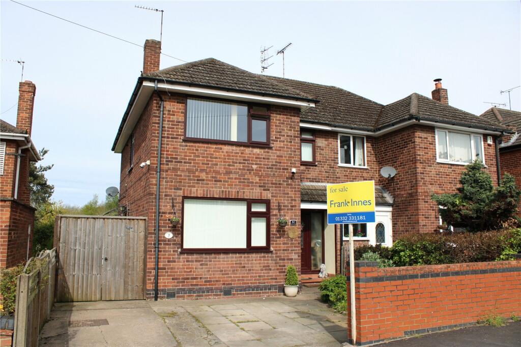 3 bedroom semi-detached house for sale in Oaklands Avenue, Littleover, Derby, Derbyshire, DE23