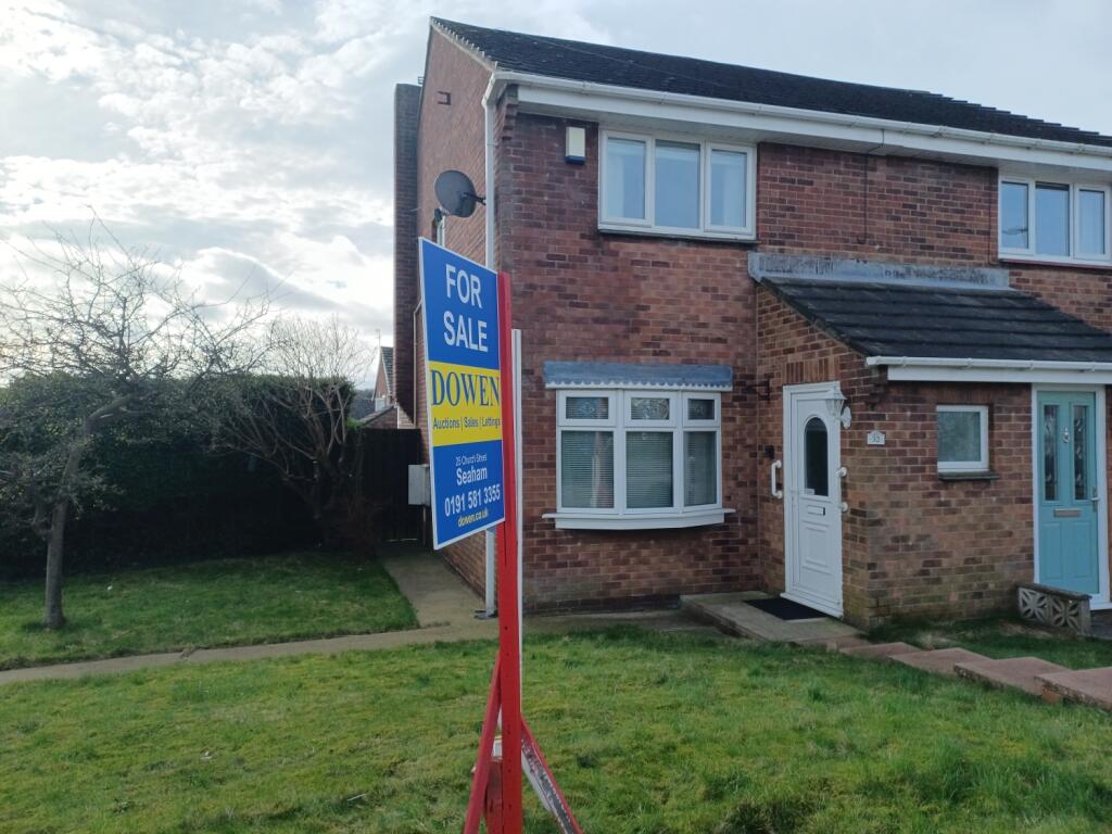 2 bedroom semidetached house for sale in Sharpley Drive, Seaham
