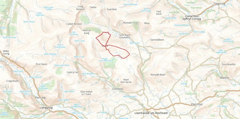Land for sale in Bryn Gwyn, Llanrheadr Ym Mochnant, Oswestry, SY10