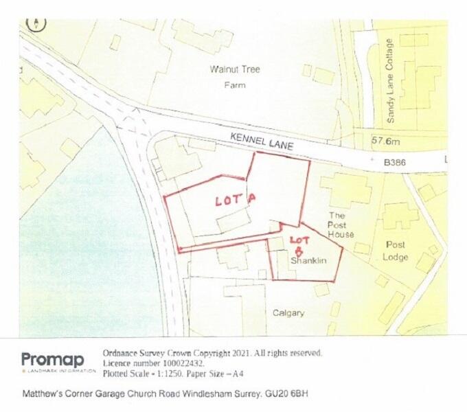 Main image of property: Matthew's Corner Garage/Land to rear of Shanklin, Church Rd, Windlesham, Surrey, GU20 6BH