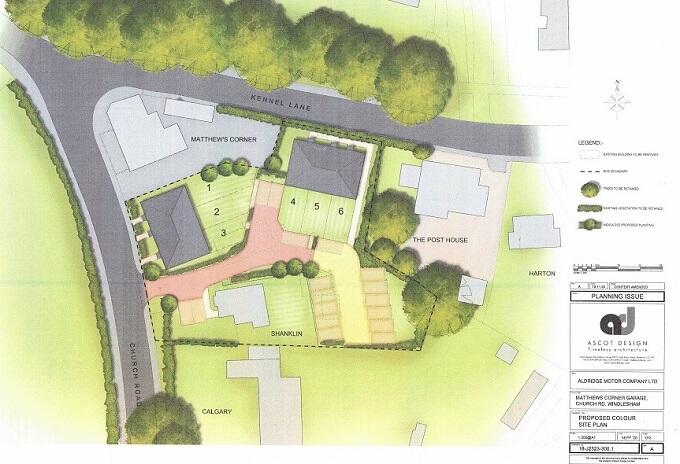 Main image of property: Matthew's Corner Garage/Land to rear of Shanklin, Church Rd, Windlesham, Surrey, GU20 6BH  