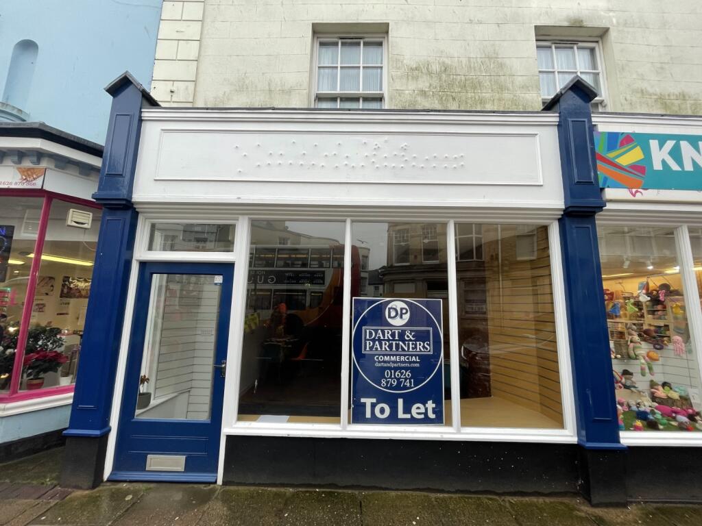 High street retail property for rent in Teignmouth, Devon, TQ14