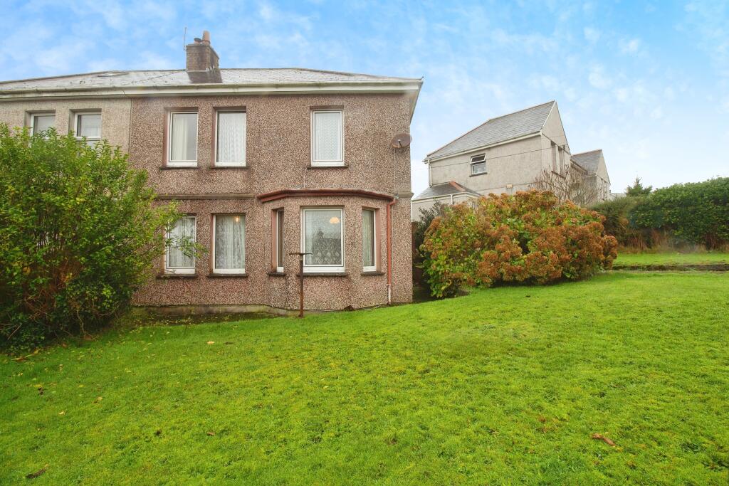 3 bedroom semidetached house for sale in Beaconside, Foxhole, St. Austell, Cornwall, PL26