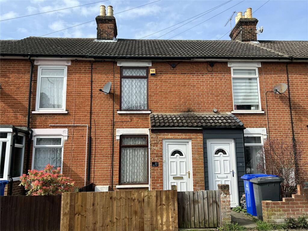 3 bedroom terraced house for sale in Nelson Road, Ipswich, Suffolk, IP4