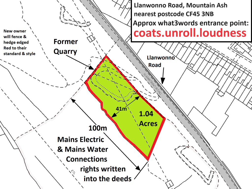 Additional property image - Land adjacent to, Llanwonno Road, Mountain Ash, CF45 3NB