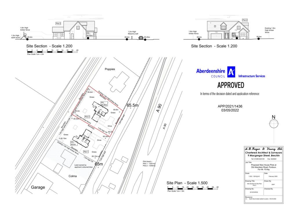 Additional property image - Plot 2, Land To North East Of 3, Old Aberdeen Road, Fordoun, AB30