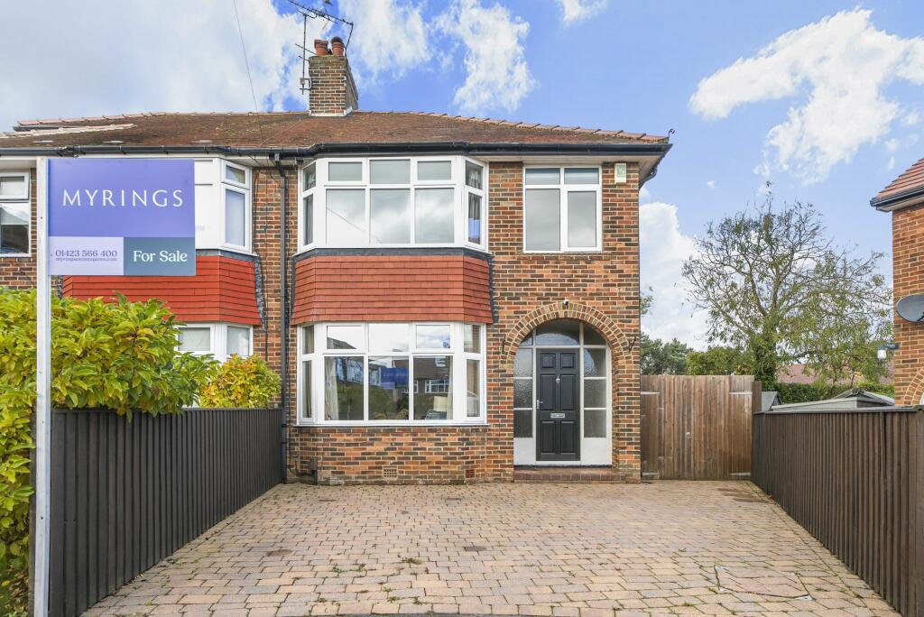 3 bedroom semidetached house for sale in Grasmere Crescent, Harrogate, HG2