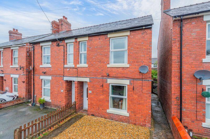2 bedroom semidetached house for sale in New Road, Gobowen, Oswestry, SY11
