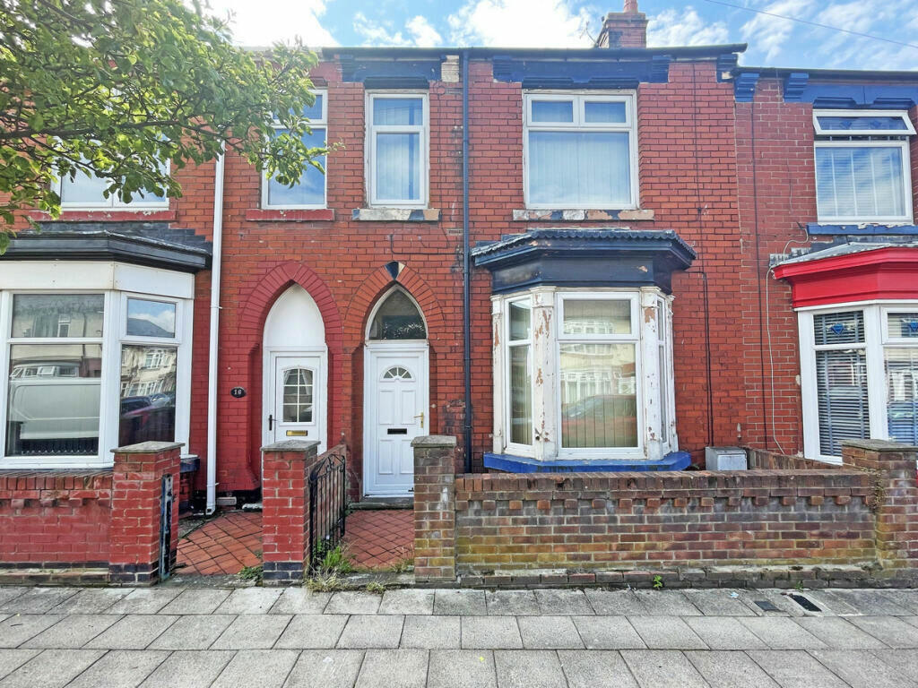 2 bedroom terraced house for sale in Wharton Terrace, Hartlepool