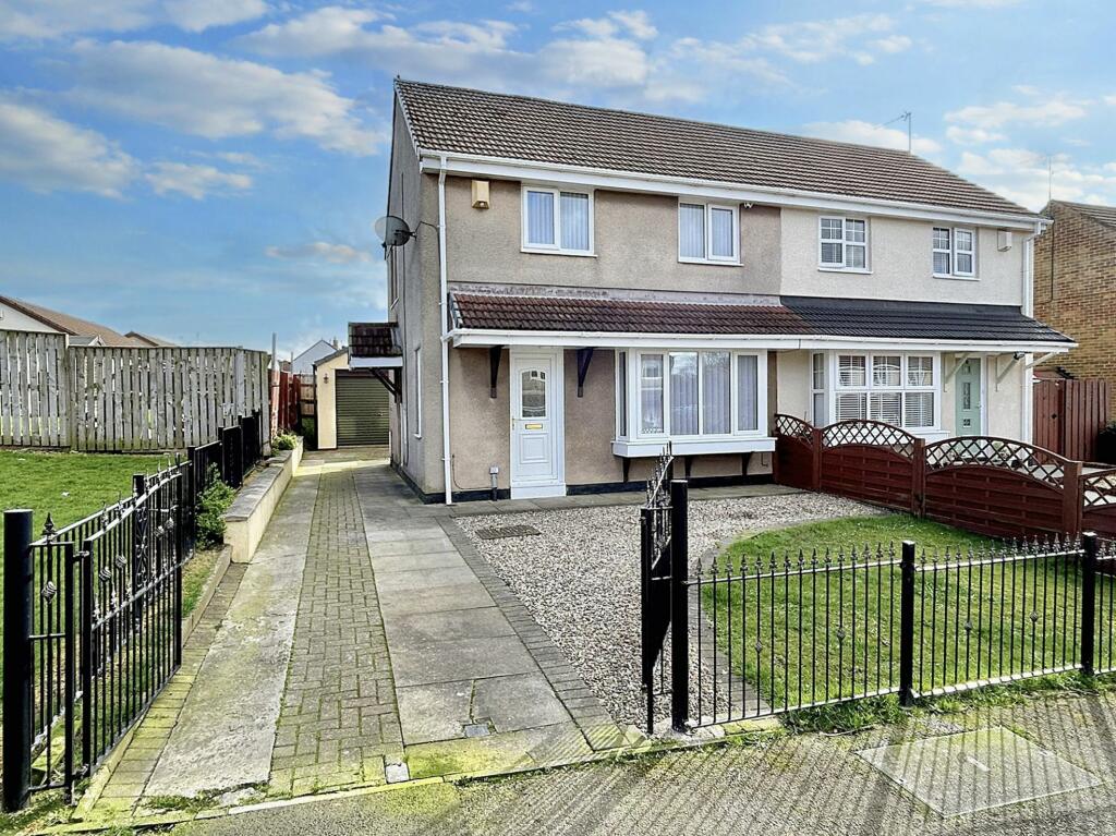 3 bedroom semidetached house for sale in Amersham Crescent, Peterlee