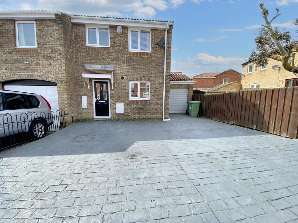 2 bedroom semidetached house for sale in Brougham Court, Peterlee, Durham, SR8 1PS, SR8