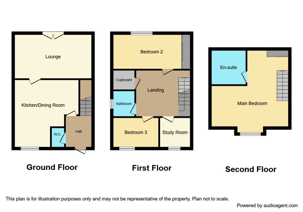 3 bedroom terraced house for sale in Danesly Close, Peterlee, Durham