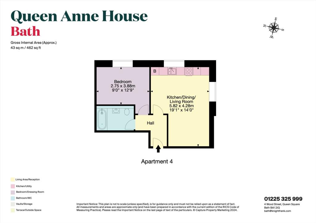 Additional property image - Apartment 4, Queen Anne House, Charlotte Street, Bath, Somerset, BA1