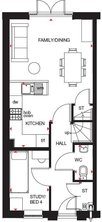 Hawley ground floor plan