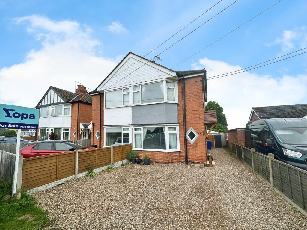 2 bedroom semidetached house for sale in Mill Lane, Saxilby, LN1