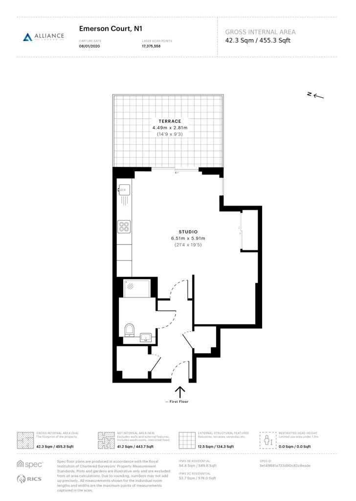 Studio flat for sale in Emerson Court, 2a Rodney Street, London, N1