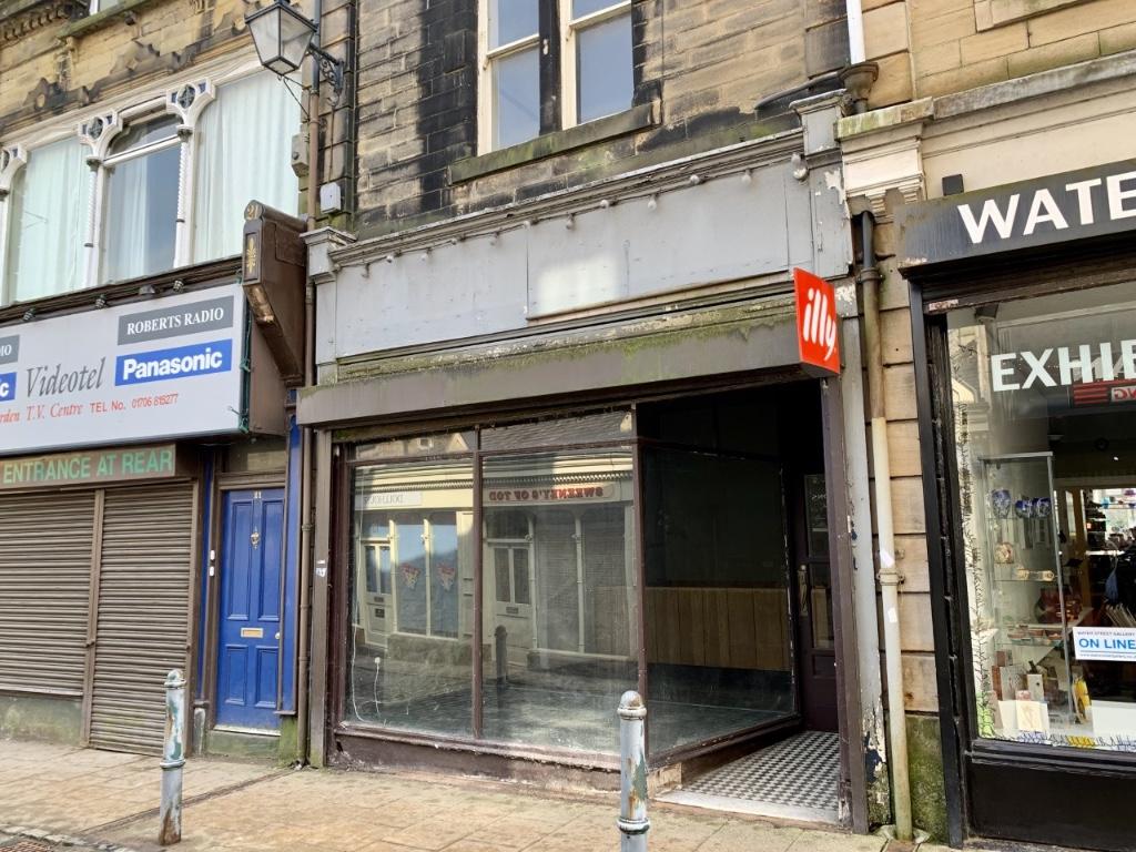 High street retail property for rent in Water Street, Todmorden, West