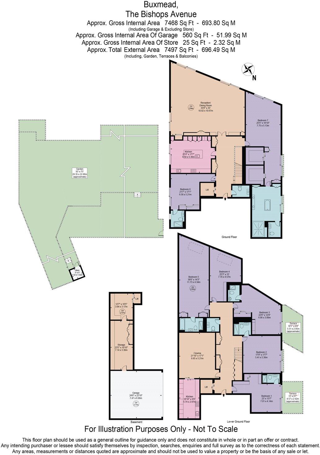 7 bedroom apartment for sale in Buxmead 67 The Bishops Avenue