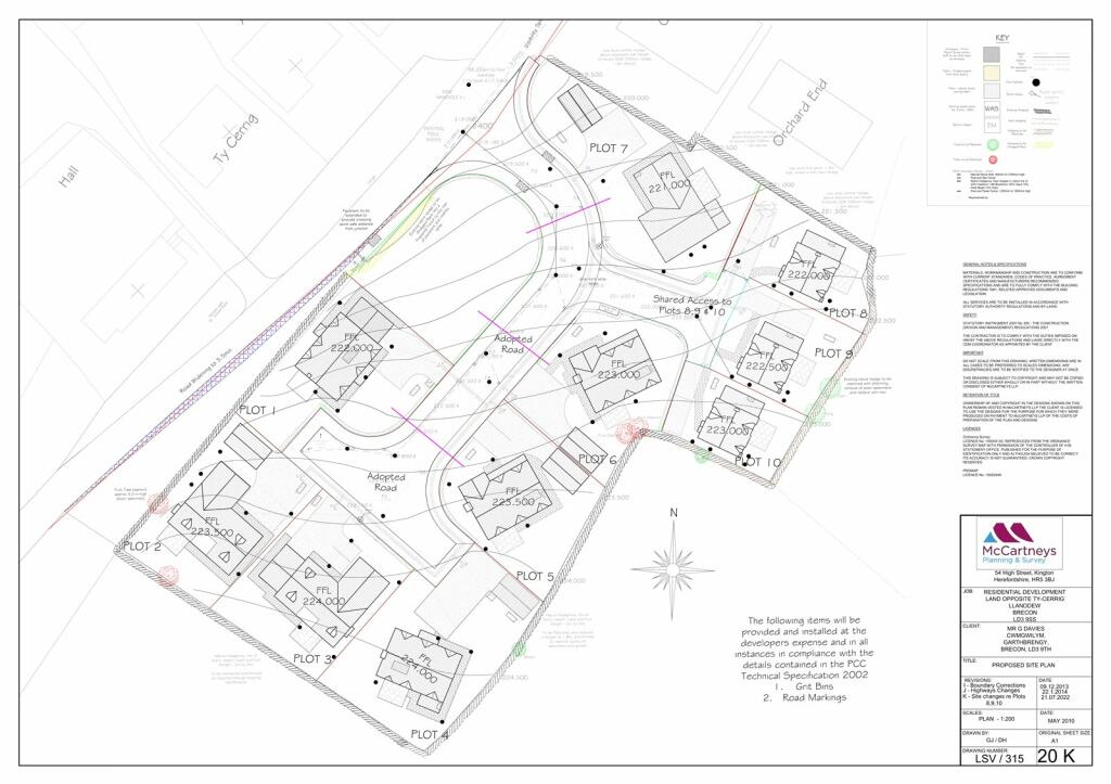 Land for sale in Plot 8, Maes Maldwyn, Llanddew, Brecon, Powys, LD3
