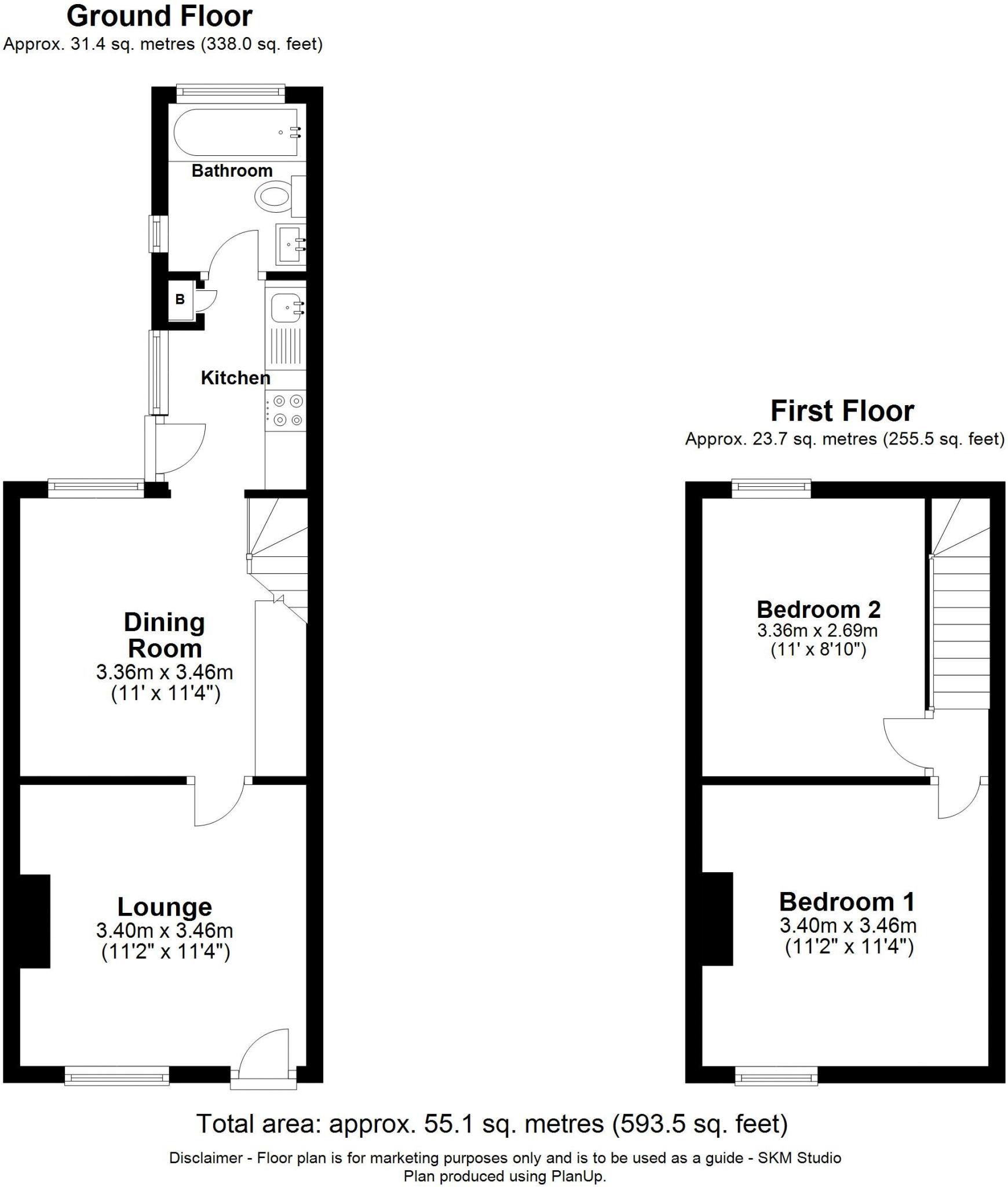 2 Bedroom Terraced House For Sale In Grange Street St Albans Al3