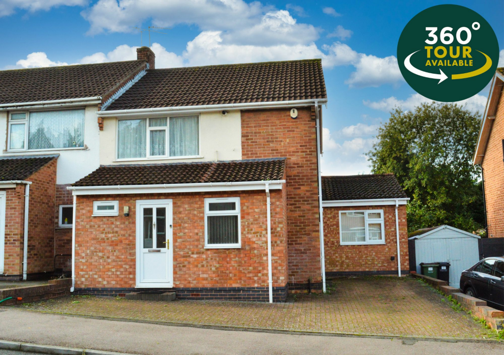 3 bedroom semidetached house for sale in Rosemead Drive, Oadby